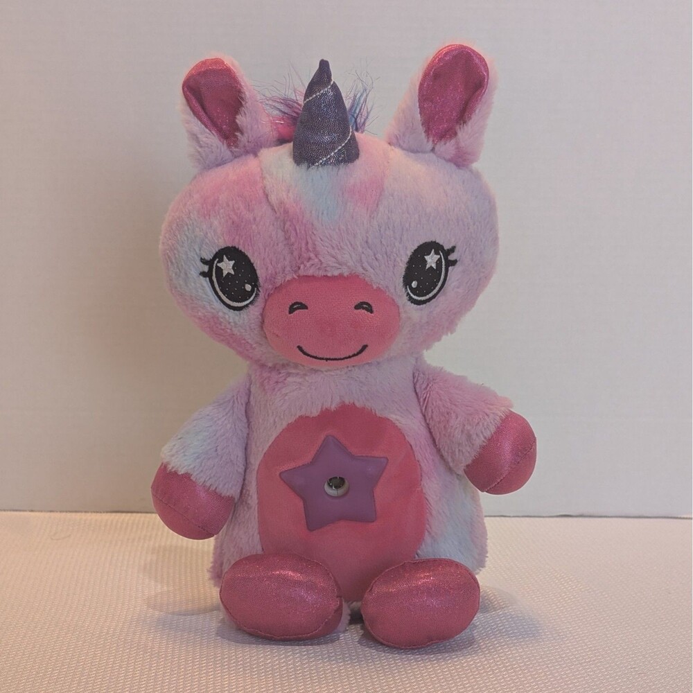Star Belly Dream Lite Unicorn Pink & Purple Plush Tested Working Night Light 15"